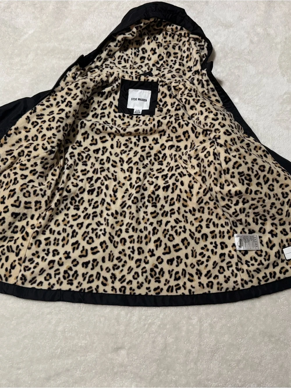 Steve Madden black hooded